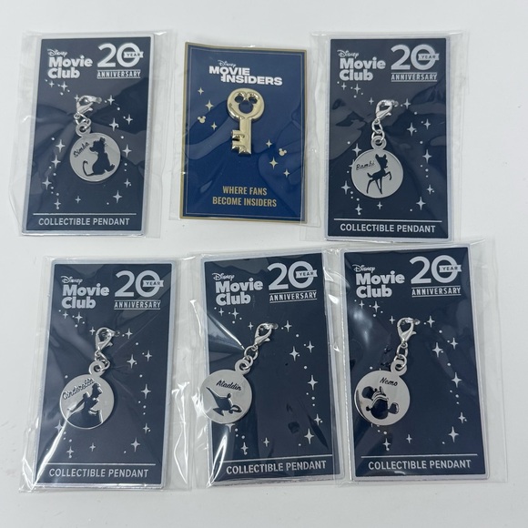 Disney Jewelry - Disney Charm Pendant Collectable Bambi, Nemo, Aladdin, Cinderella, Simba
